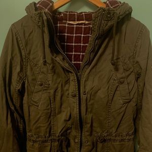 Hollister light green jacket